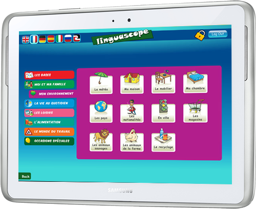Screenshot of the Linguascope Beginners app